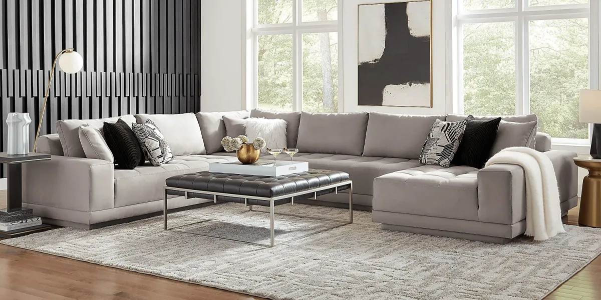 Milano Platinum 4 Pc Sectional