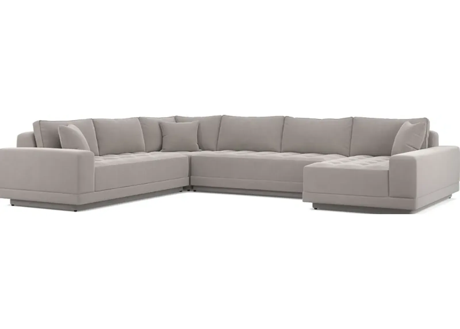 Milano Platinum 4 Pc Sectional