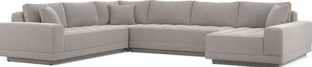 Milano Platinum 4 Pc Sectional