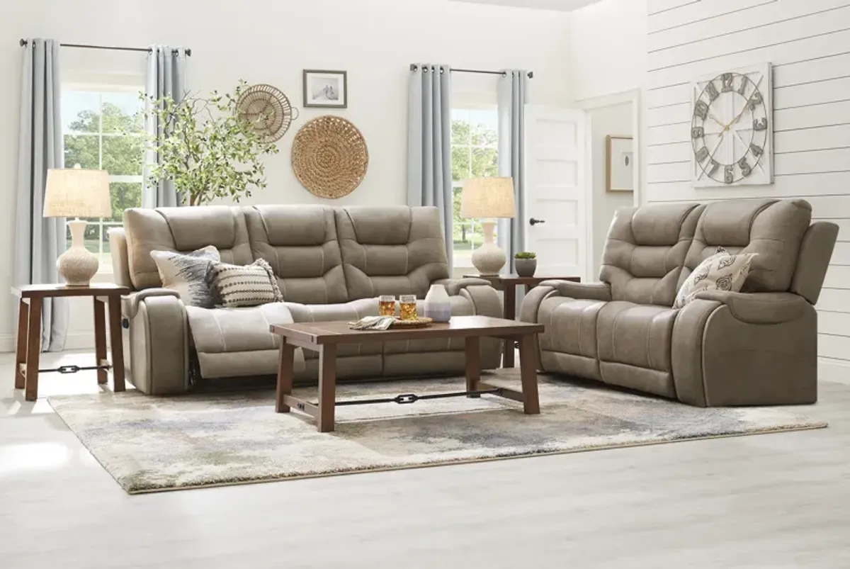 Laredo Springs Gray 7 Pc Living Room with Reclining Sofa