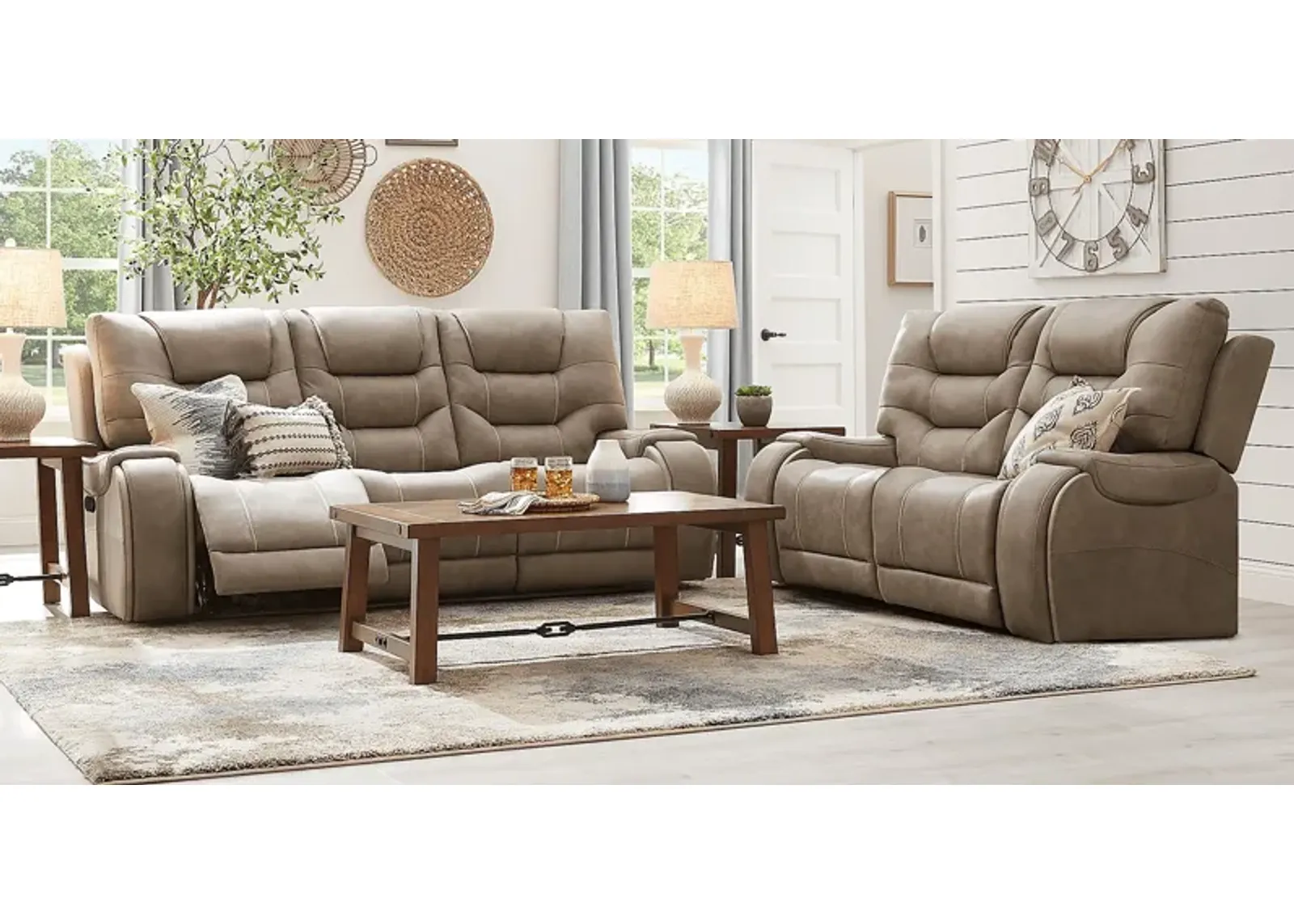 Laredo Springs Gray 7 Pc Living Room with Reclining Sofa