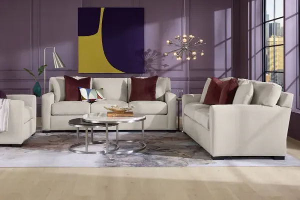 Harmonie Dove 7 Pc Living Room