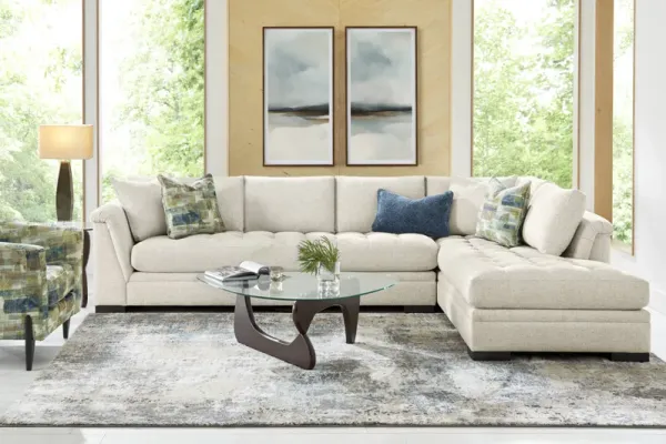 Harper Beige 2 Pc XL Sectional