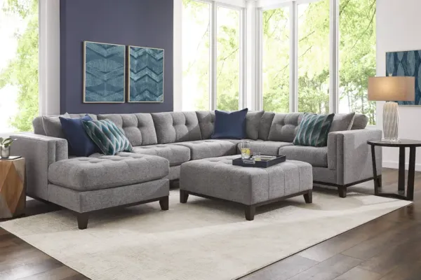 Chatham Gray 3 Pc Sectional