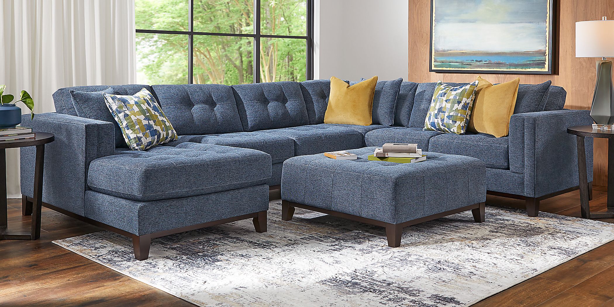 Chatham Navy 3 Pc Sectional