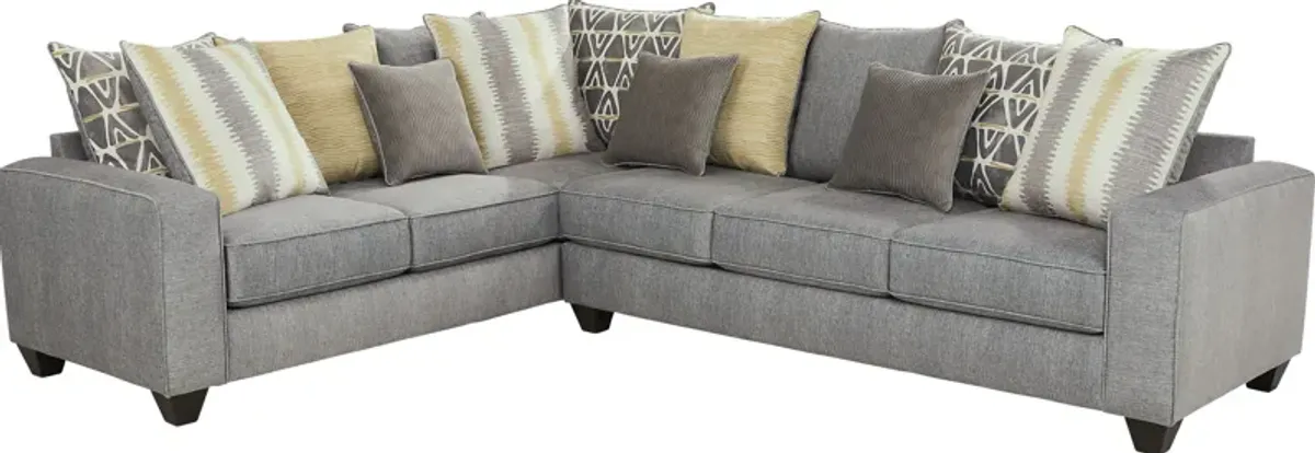 Robson Street Dark Gray 2 Pc Sectional