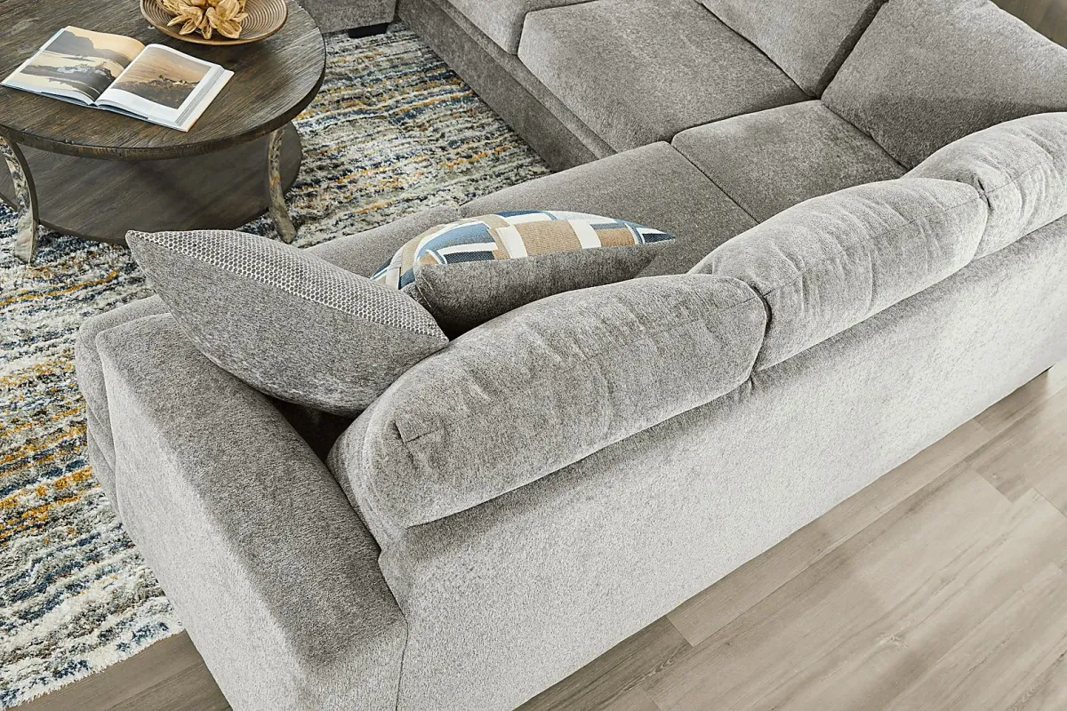 Copley Place Slate 4 Pc Sectional Living Room