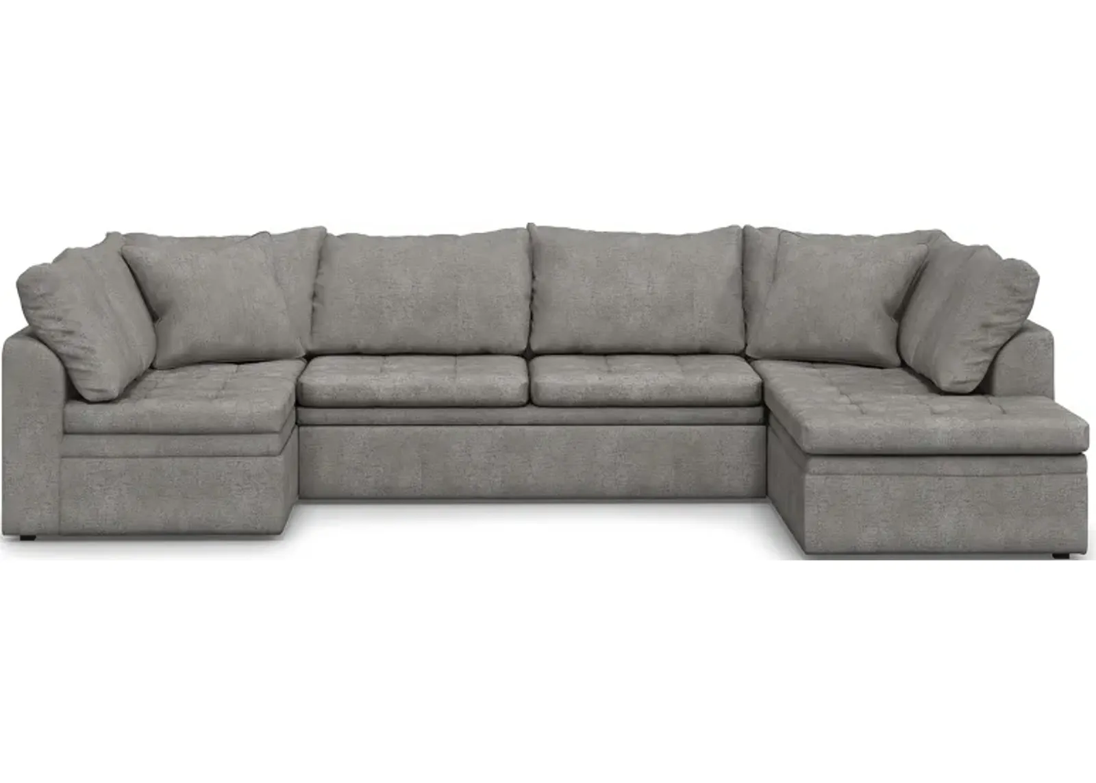 Sheridan Square Gray 3 Pc Sleeper Sectional