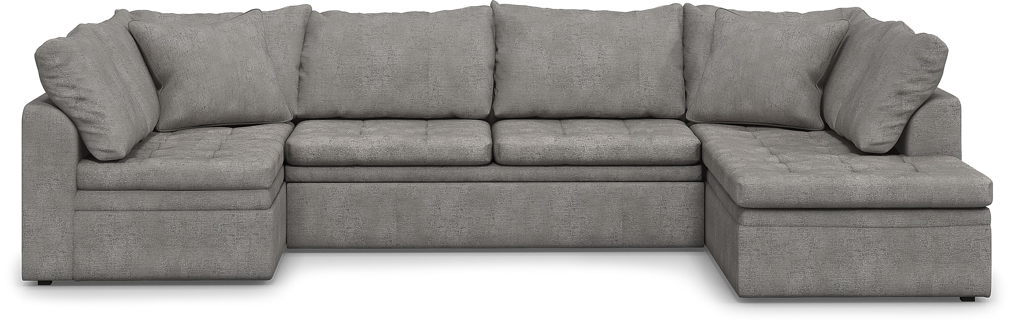 Sheridan Square Gray 3 Pc Sleeper Sectional