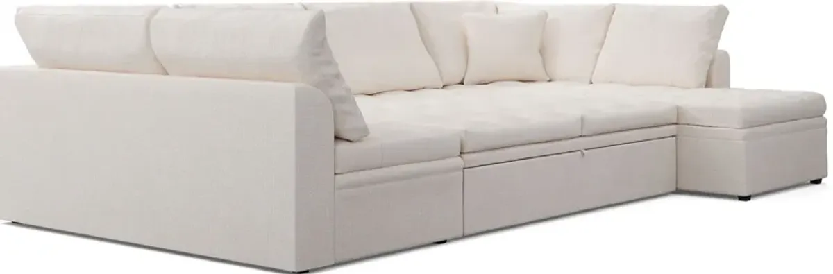 Sheridan Square Off-White 3 Pc Sleeper Sectional