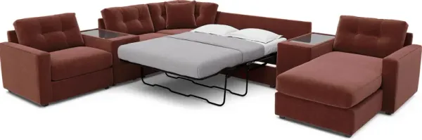 Merlot 7 Pc ModularOne Gel Foam Sleeper