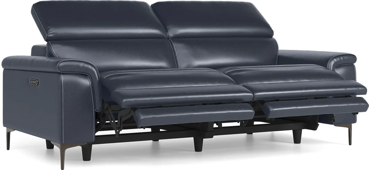 Weatherford Park Blue 2 Pc Dual Power Reclining Living Room