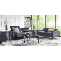 Weatherford Park Blue 2 Pc Dual Power Reclining Living Room