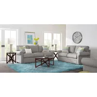 Bellingham Gray Textured 2 Pc Living Room