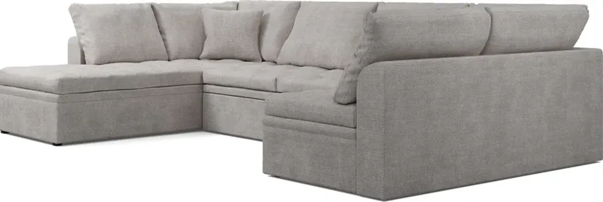 Sheridan Square Gray 3 Pc Sleeper Sectional