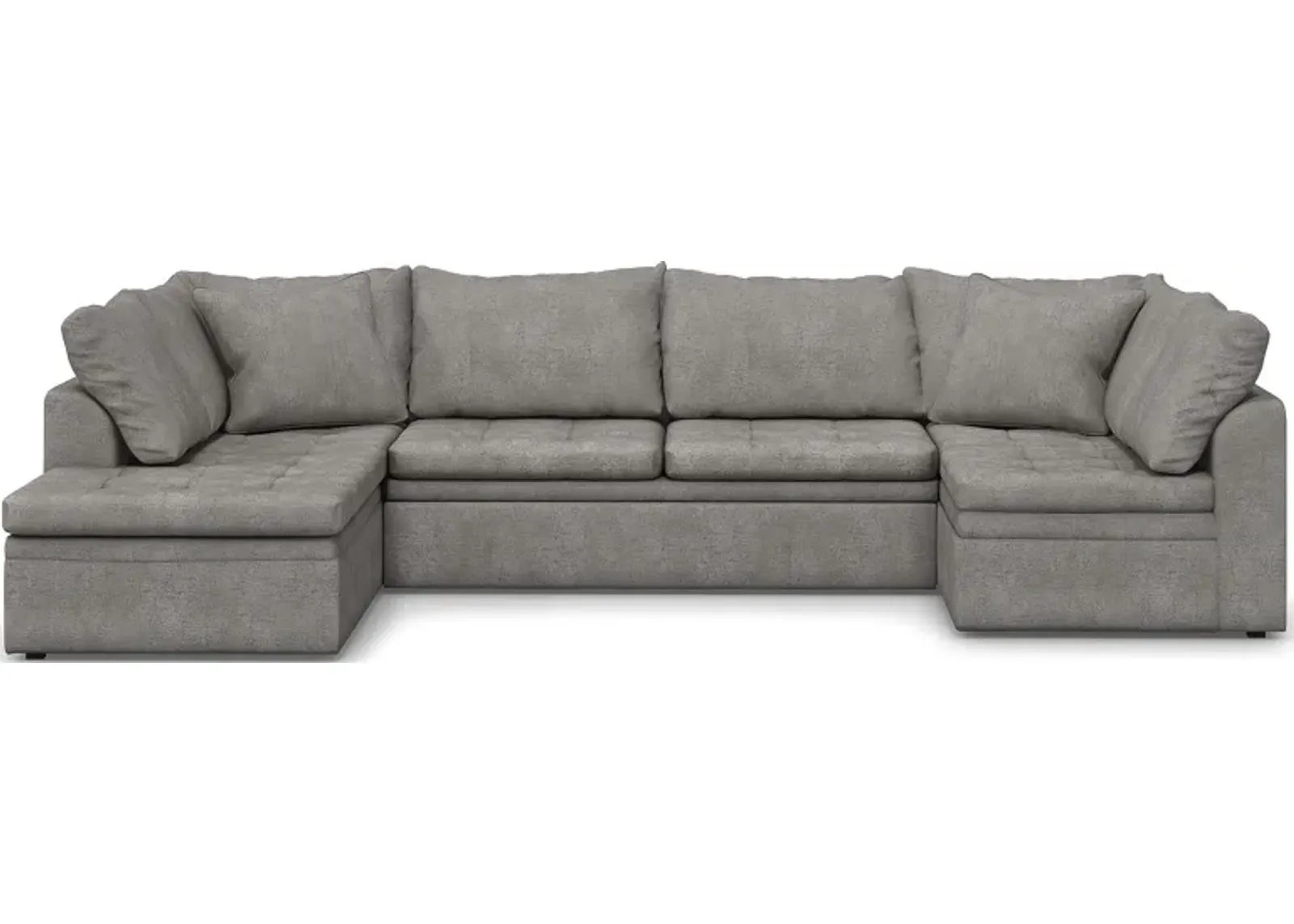 Sheridan Square Gray 3 Pc Sleeper Sectional