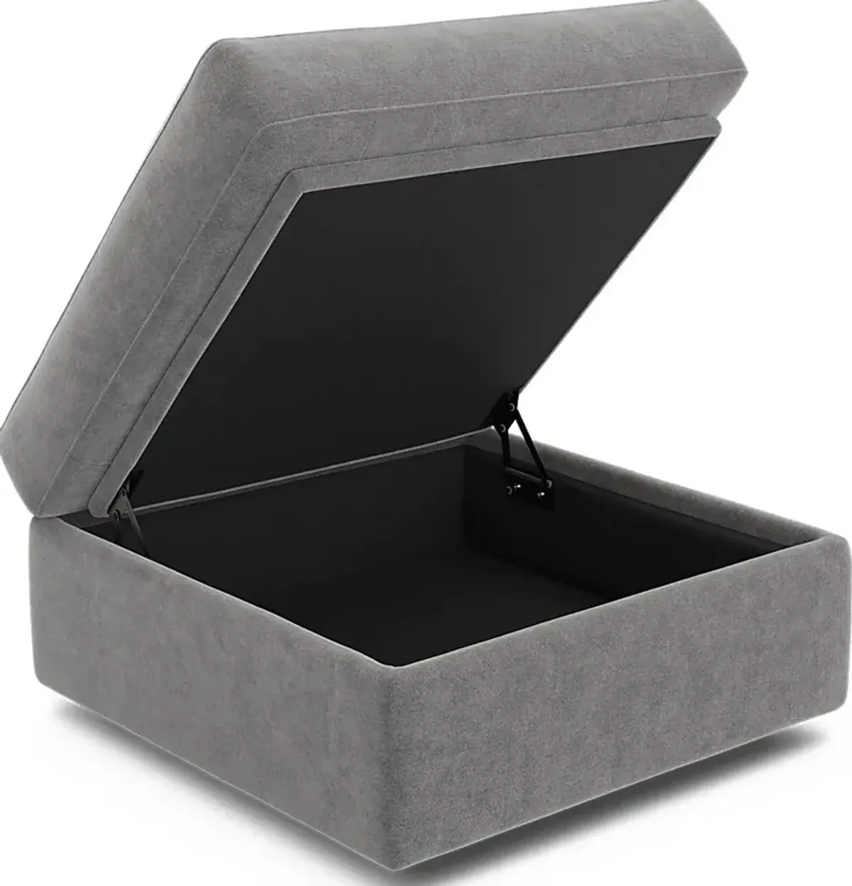 ModularOne Gray Storage Bumper Ottoman