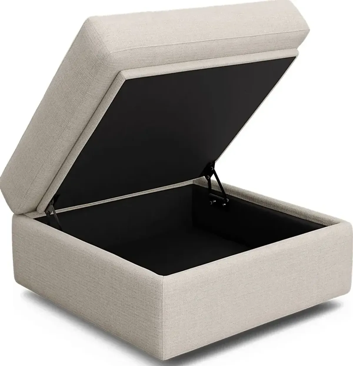 ModularOne Off-White Storage Bumper Ottoman