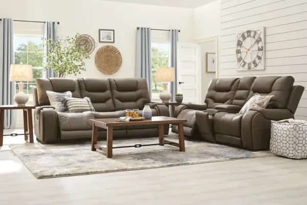 Laredo Springs Brown 7 Pc Dual Power Reclining Living Room
