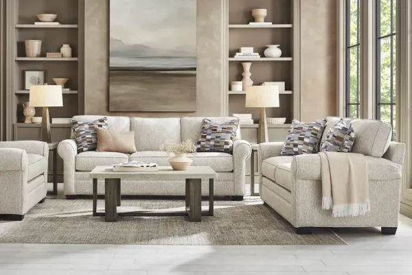 Bellingham Pebble Textured 2 Pc Living Room