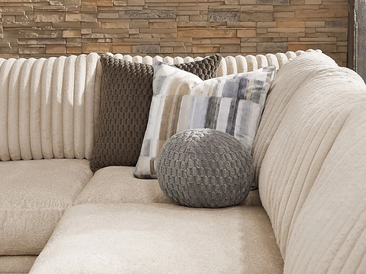 Hudson Street Beige 4 Pc Sectional