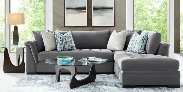 Harper Steel 5 Pc Sectional Living Room