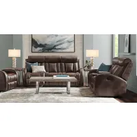 Copperfield Brown 6 Pc Dual Power Reclining Living Room
