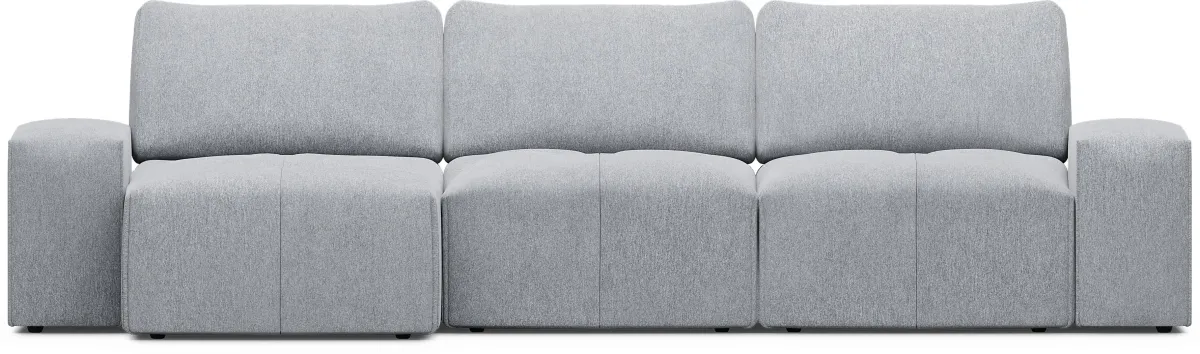 Laney Gray 6 Pc Sectional Living Room