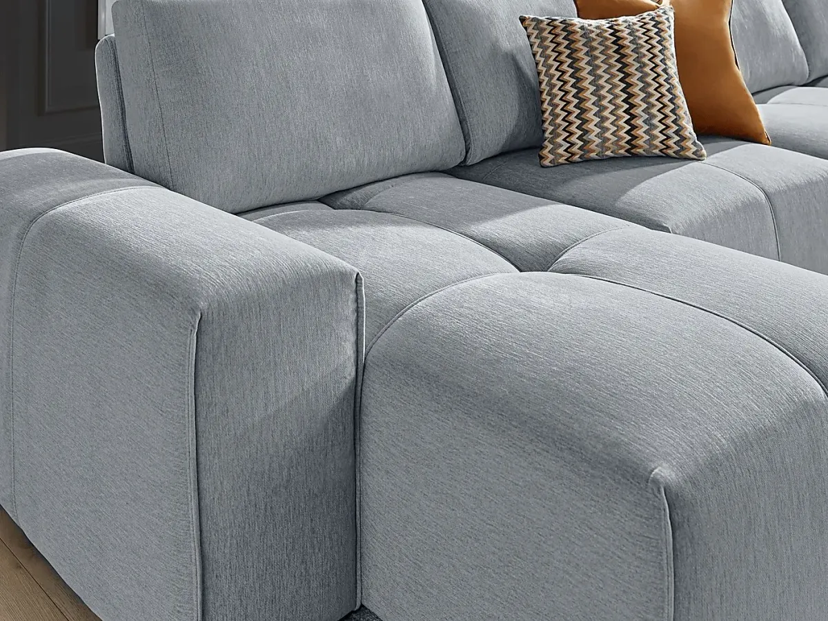 Laney Gray 6 Pc Sectional Living Room