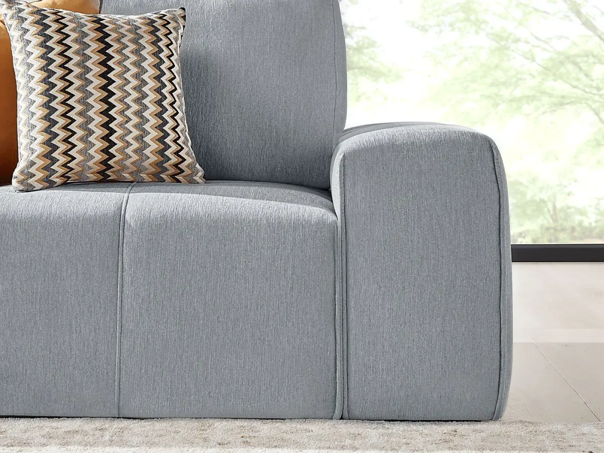 Laney Gray 6 Pc Sectional Living Room