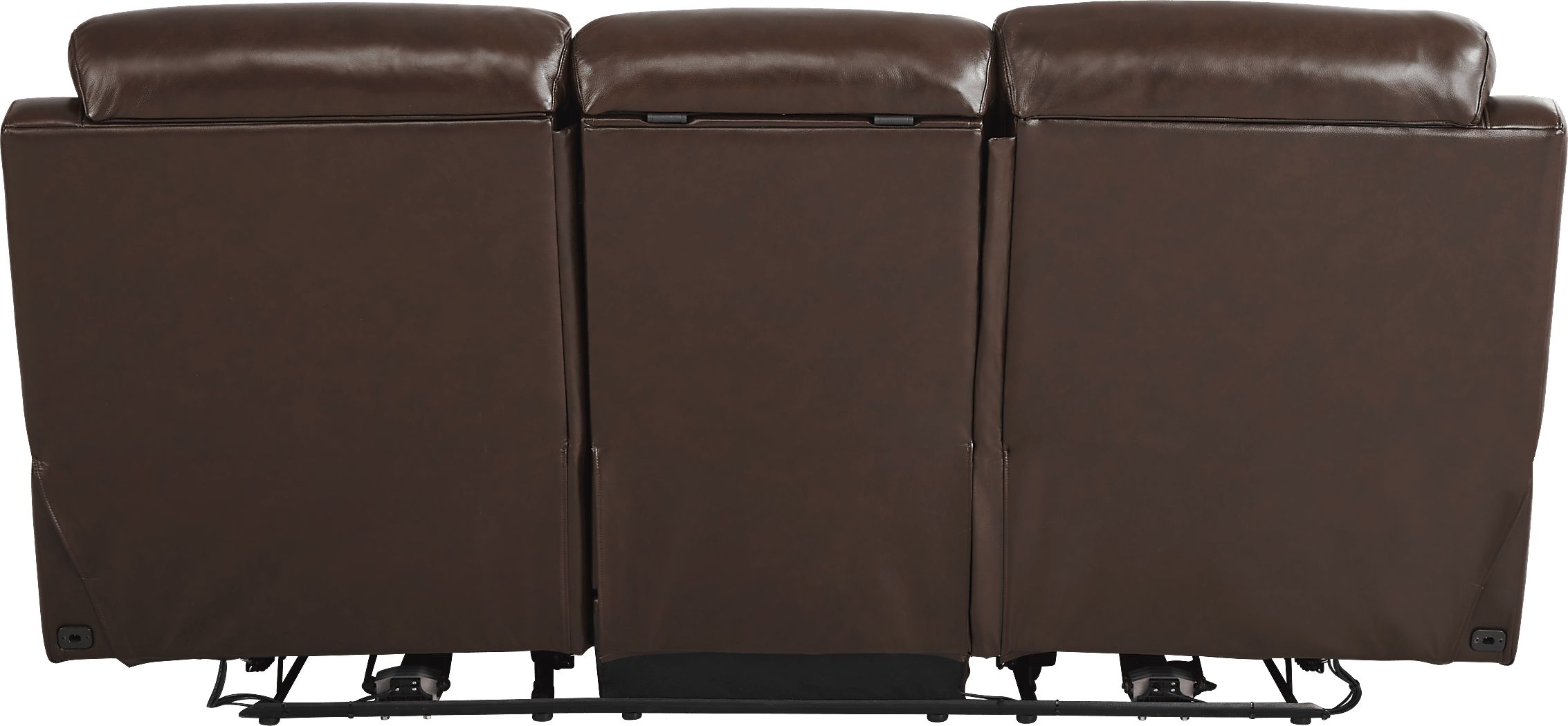 Eastmann Chocolate Leather 7 Pc Triple Power Reclining Living Room with Air Massage