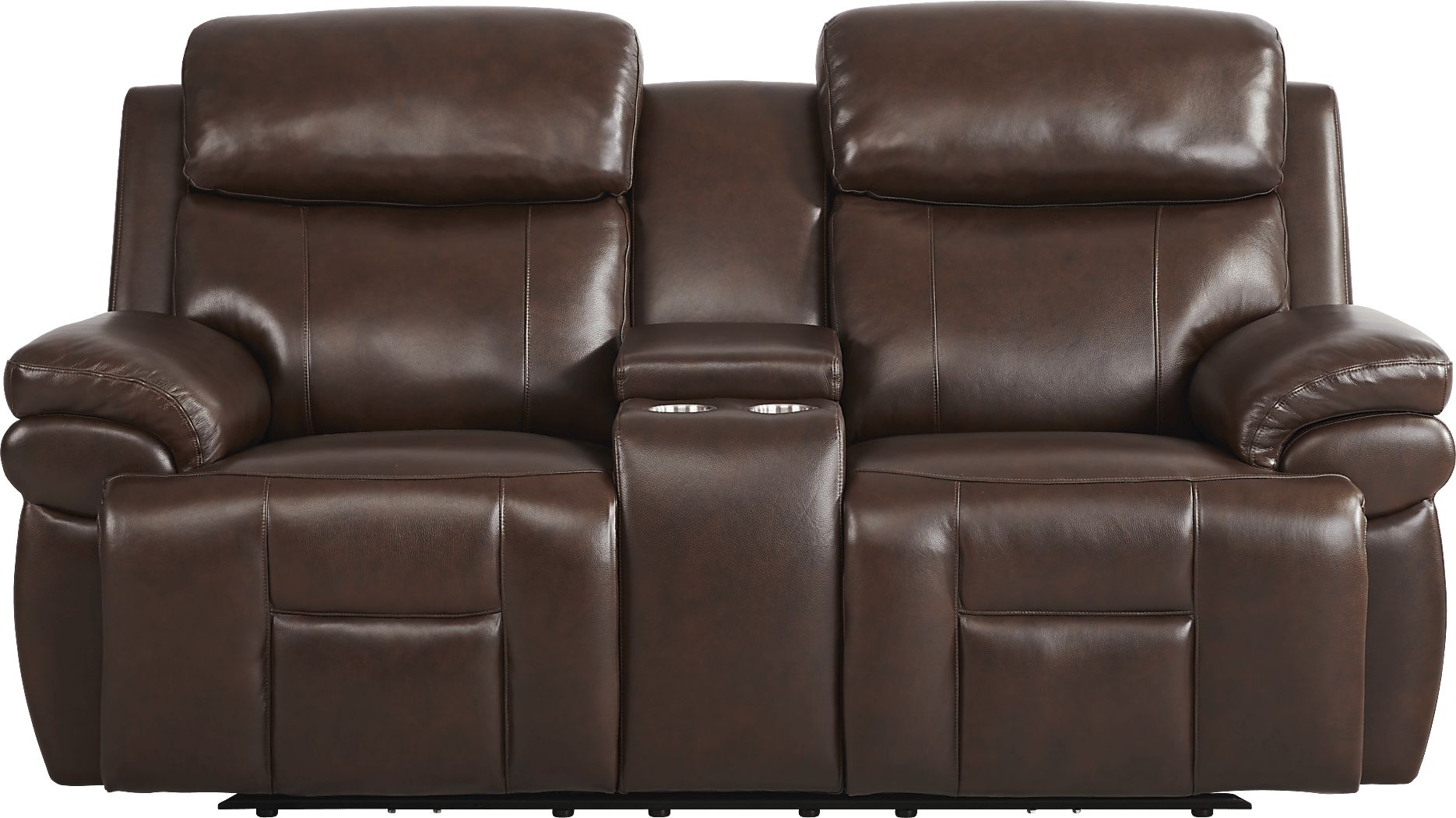 Eastmann Chocolate Leather 7 Pc Triple Power Reclining Living Room with Air Massage