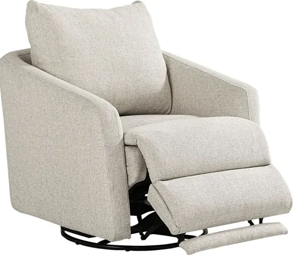Layton Beige Power Swivel Chair