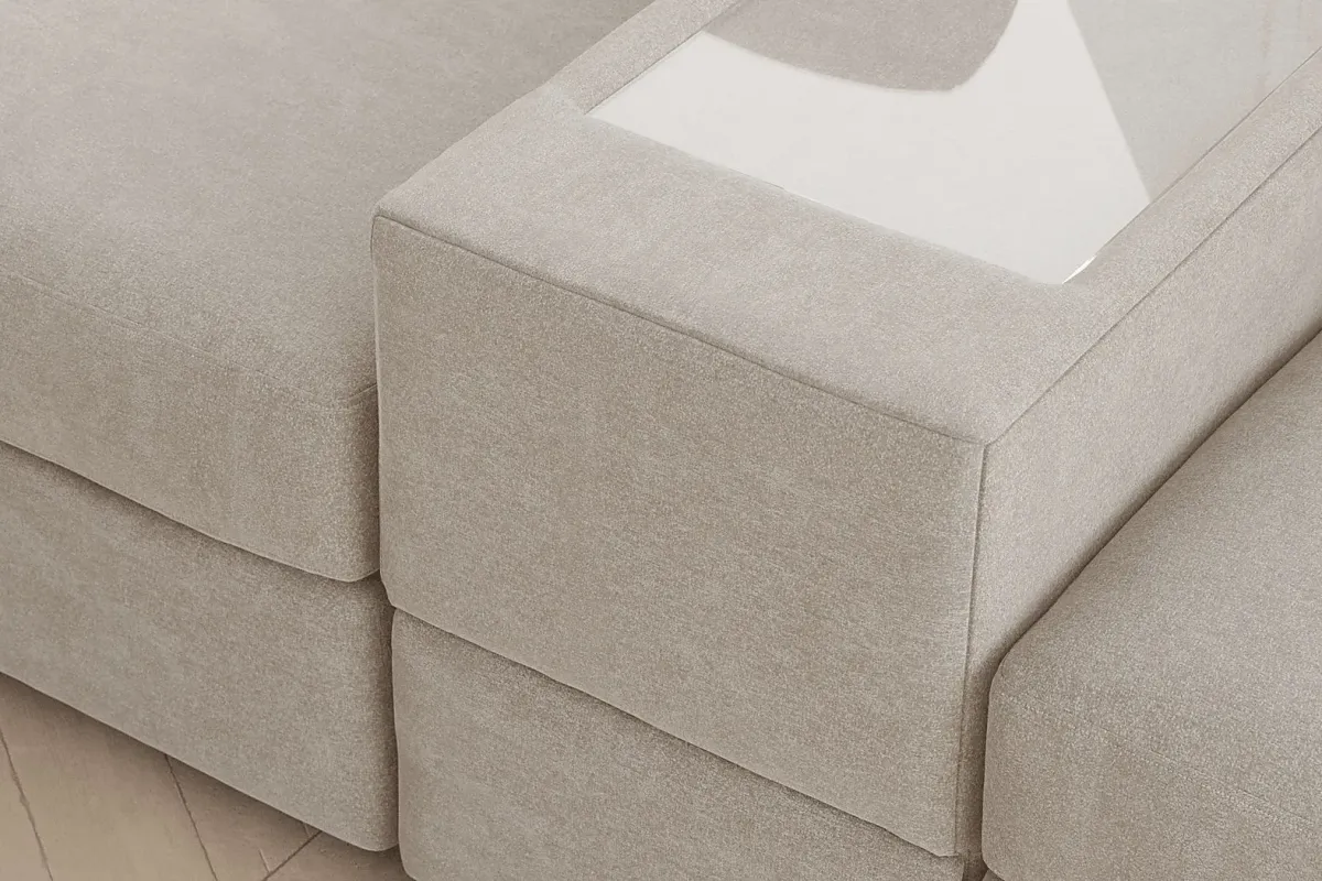 Beige 7 Pc ModularOne Gel Foam Sleeper