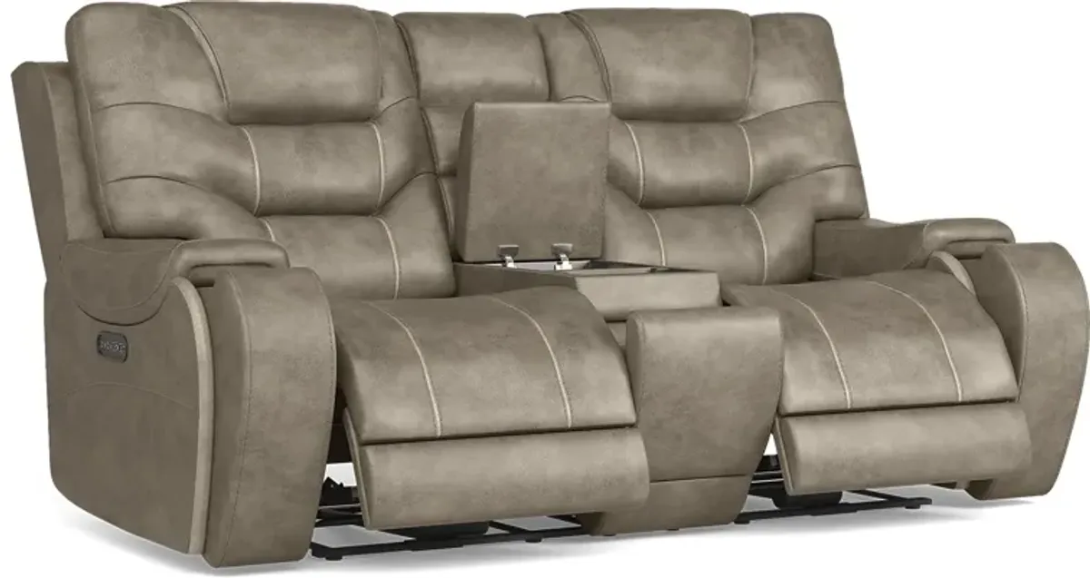 Laredo Springs Gray 8 Pc Dual Power Reclining Living Room