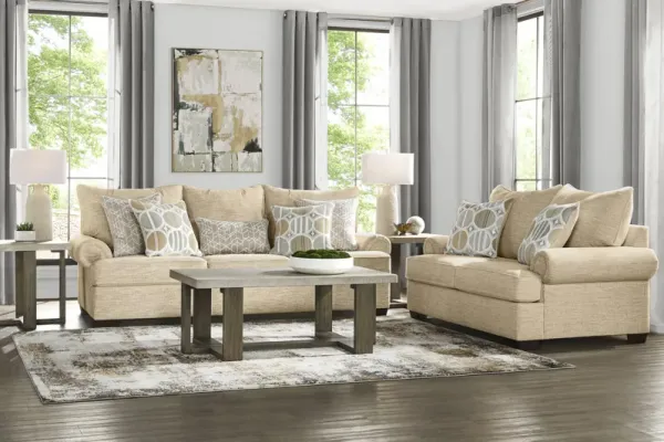 Reyna Point Tan 2 Pc Living Room