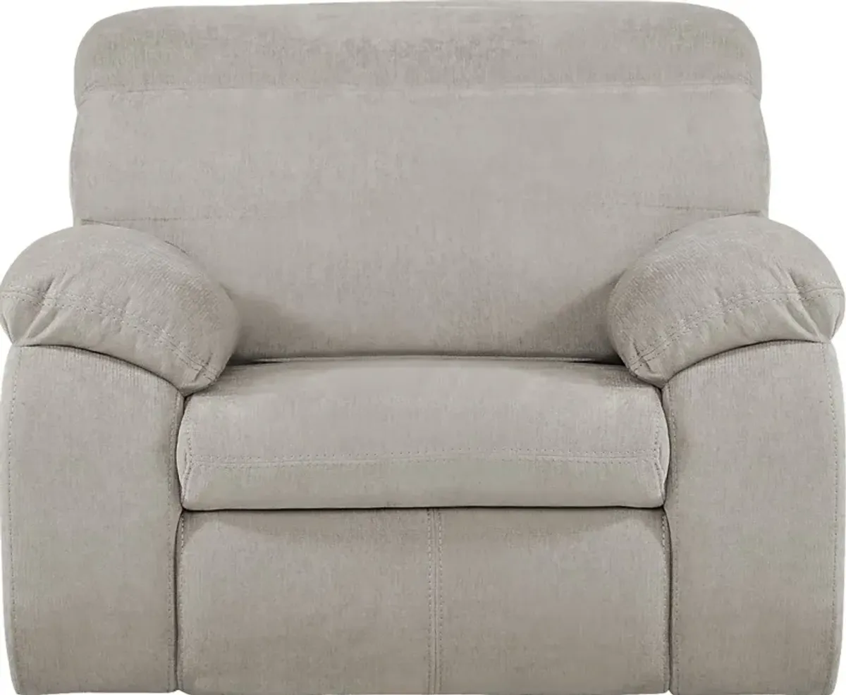 Crescent Place Gray Power Recliner