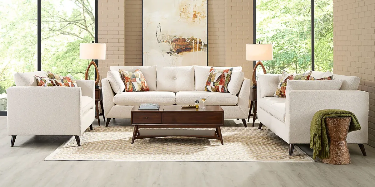 Copenhagen Ivory 5 Pc Living Room