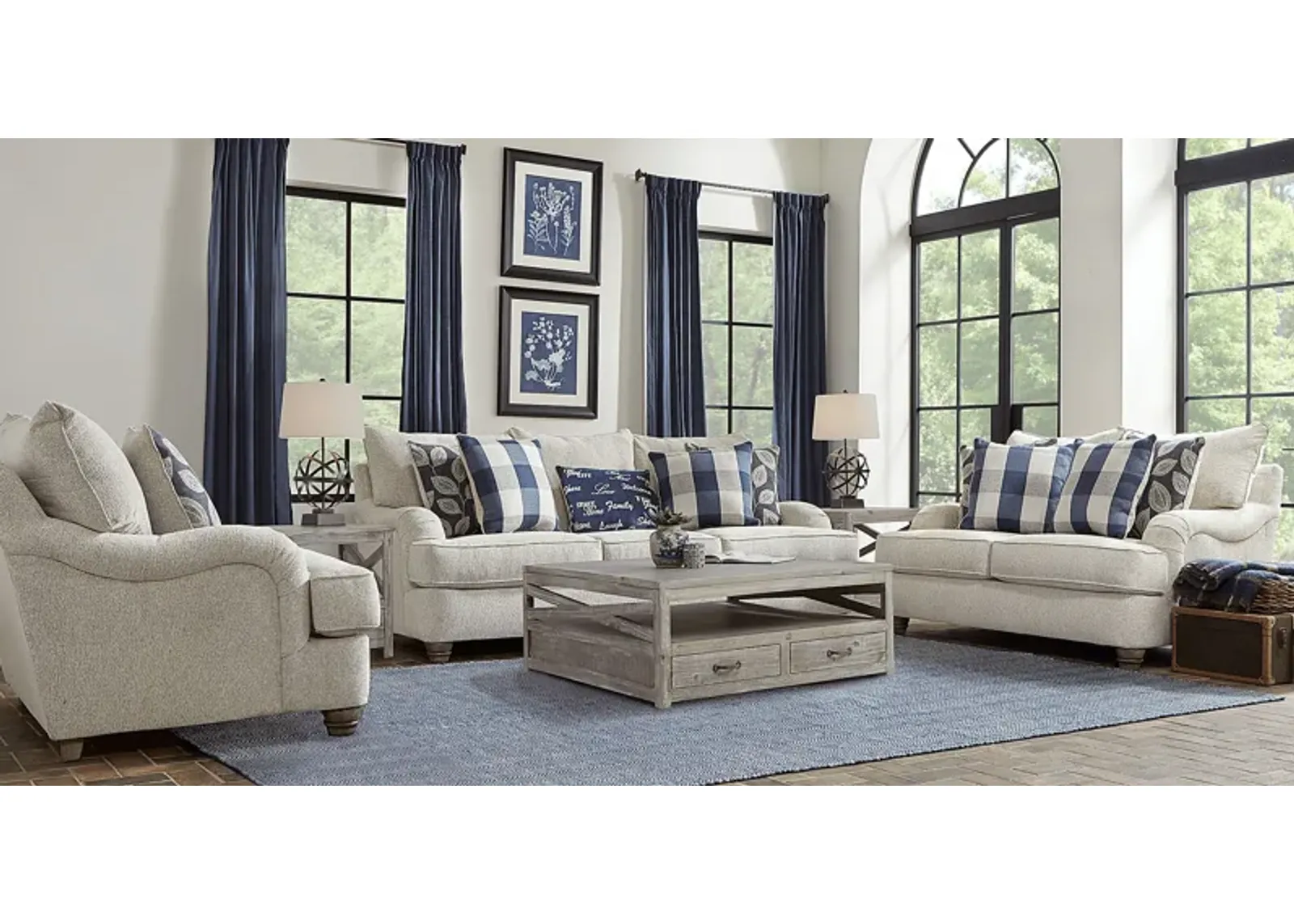 Stonehill Beige 8 Pc Living Room