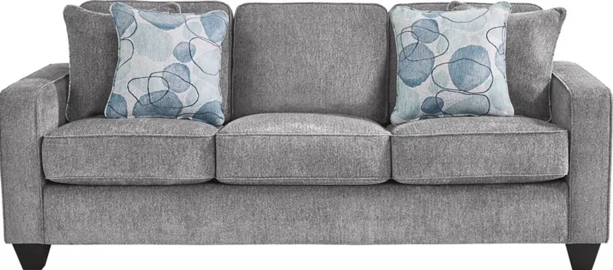 Alanis Bay Gray 7 Pc Living Room with Sleeper Sofa