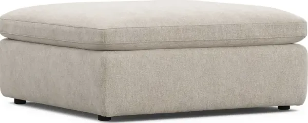 The Flow Gray Bumper Ottoman