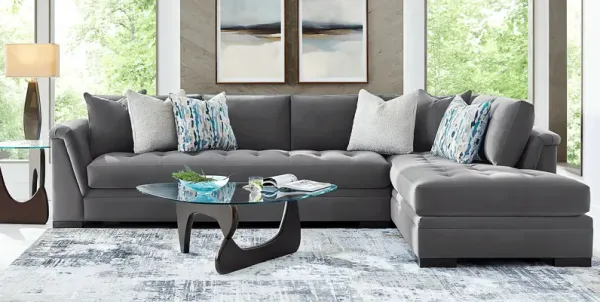 Harper Steel 5 Pc Sectional Living Room