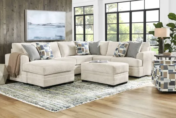 Copley Place Linen 6 Pc Sectional Living Room