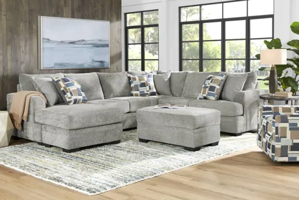 Copley Place Slate 6 Pc Sectional Living Room