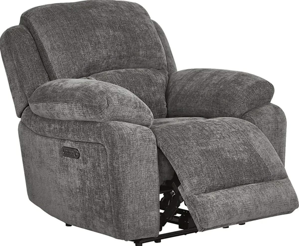 Douglas Park Charcoal Dual Power Recliner