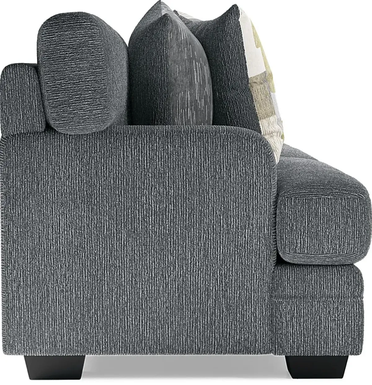 Charlton Street Slate 7 Pc Living Room with Gel Foam Sleeper Sofa