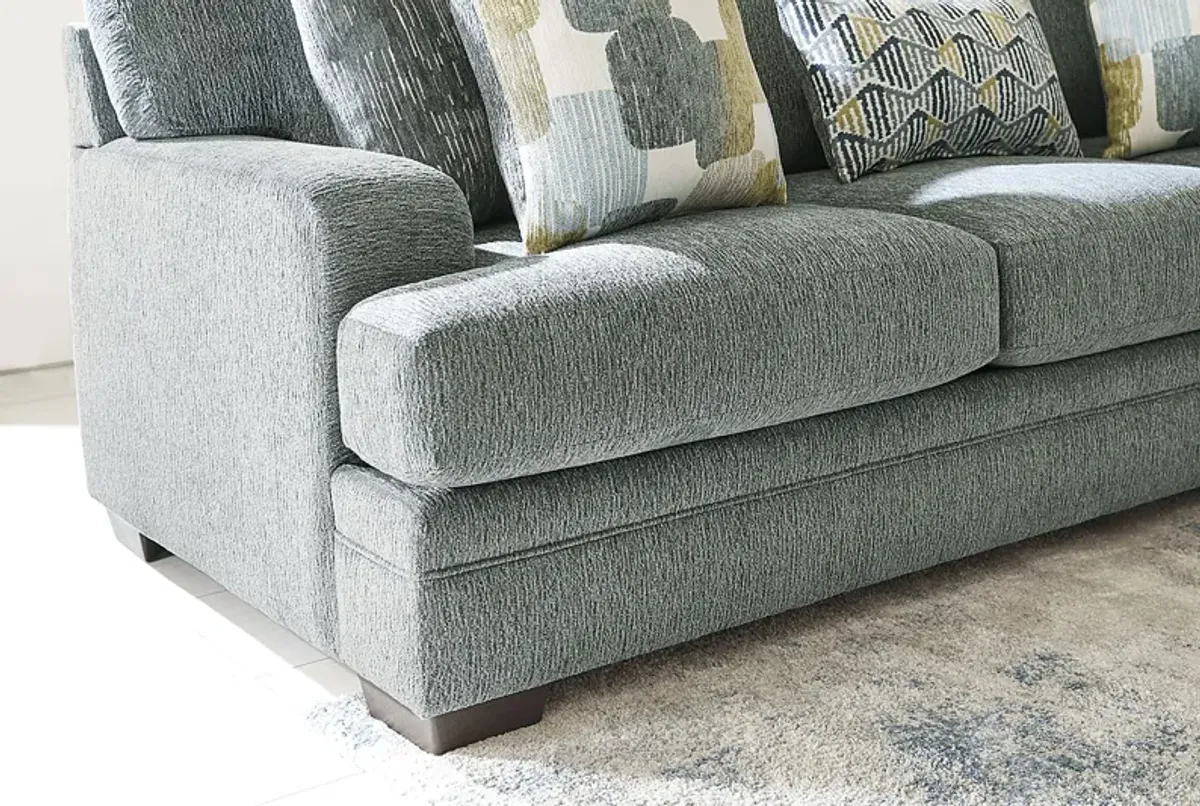 Charlton Street Slate 7 Pc Living Room with Gel Foam Sleeper Sofa