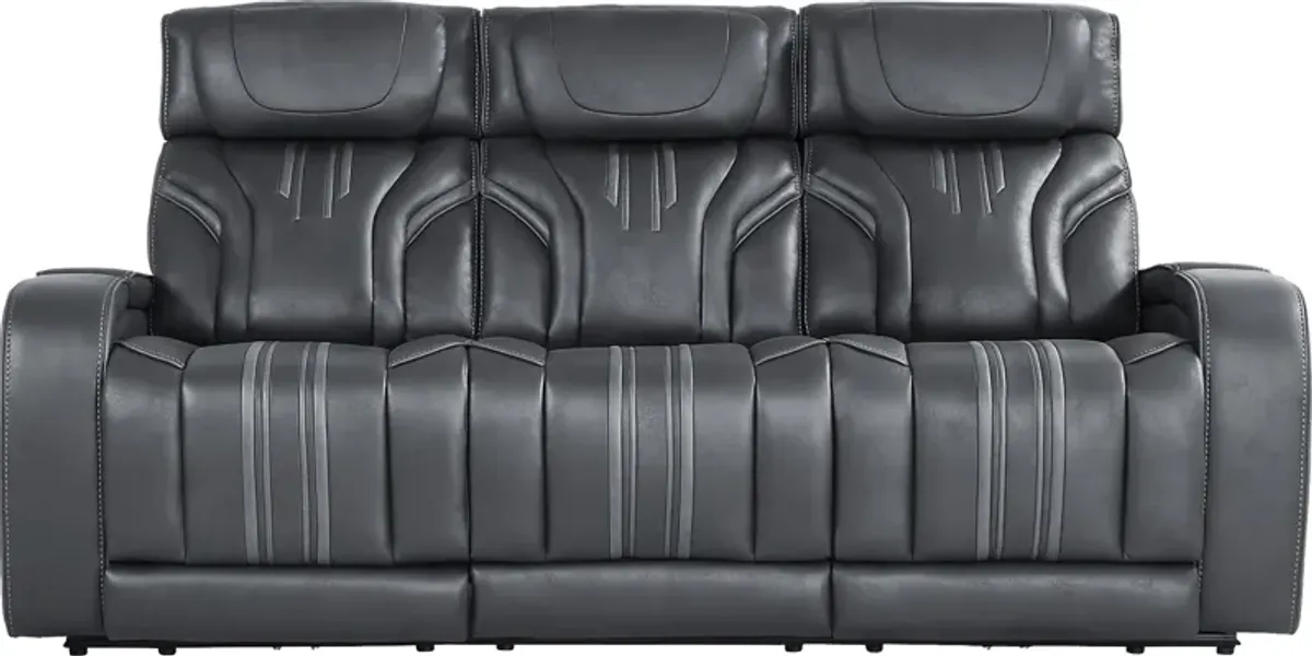 Southlake Navy 5 Pc Living Room with Triple Power Reclining Sofa