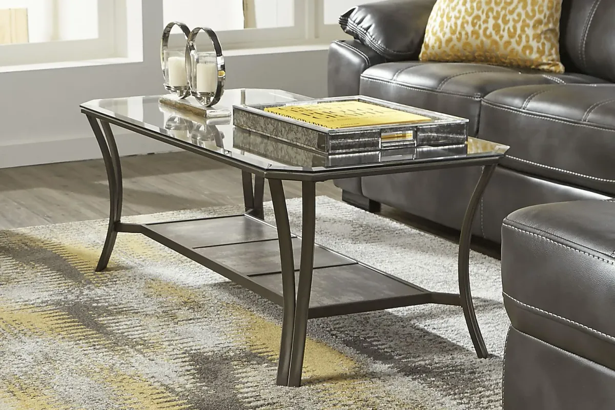 Dennin Heights Gray 7 Pc Living Room