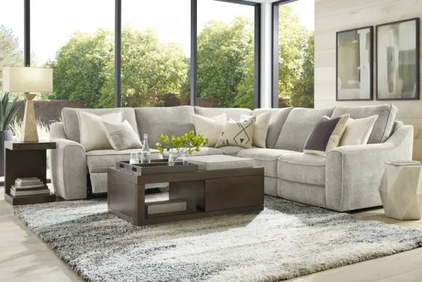 Somerset Gray 8 Pc Dual Power Reclining Sectional Living Room